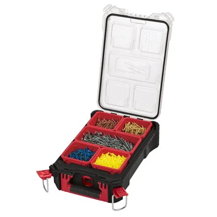 [086852] Milwaukee 4932464083 Organiser PackOut Organizzatore Porta Minuterie a 5 Vaschette Cestini