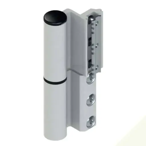 [087097] Giesse 00682410 Cerniera Celera per Serramento Profilo Erre 40 Registrabile Altezza 135,5mm Portata 100-120Kg Alluminio Finitura Bianco