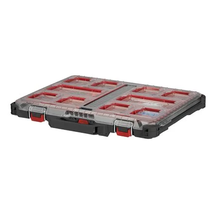 [089221] Milwaukee 4932471064 Slim Organiser PackOut Organizzatore Porta Minuterie a 10 Vaschette Cestini
