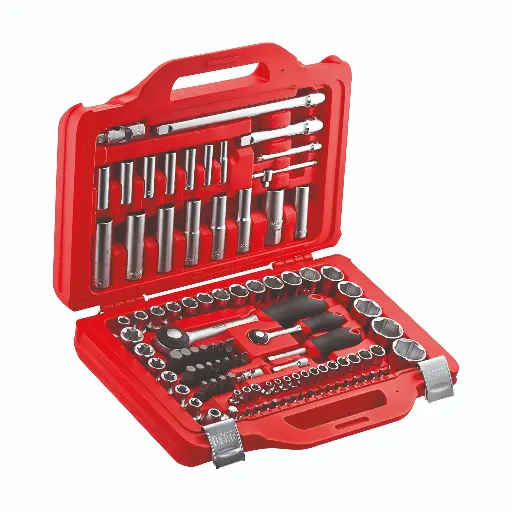 [090023] Usag U06010011 6011/4-1/2J100 Set Cassetta Modulare con Bussole Esagonali ed Inserti per Avvitatura 100 Pezzi