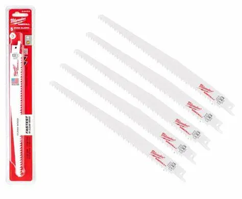[090472] Milwaukee 48005016 Lama Legno e Plastica 230mm - Confezione 5 Pezzi