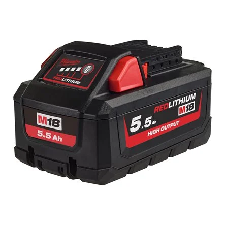 [090496] Milwaukee 4932464712 Batteria M18 High Output da 5.5 Ah