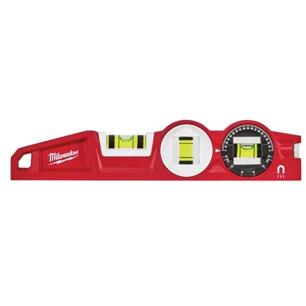 [091295] Milwaukee 4932459096 Livella Torpedo Magnetica con Bolla Girevole 360° da 25cm