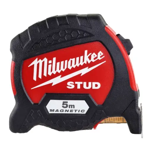 [091362] Milwaukee 4932471626 Flessometro Metro Magnetico Serie Stud 5 Metri Larghezza 33mm