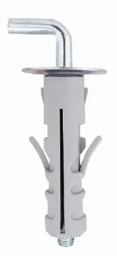 [092054] Friulsider 60904B09040F2 TA-TAL Tassello Nylon Blister 6pz con Gancio Medio Ø9X40-M4 Zincata