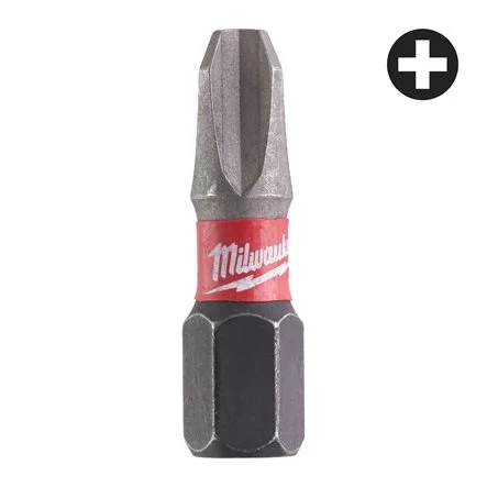 [092787] Milwaukee 4932430857 BIT Shockwave per Avvitatori Phillips PH3 x 25mm 2 Pezzi