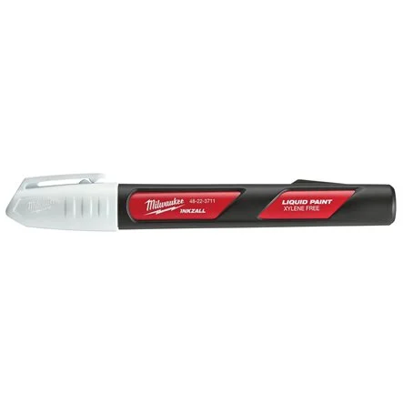 [092826] Milwaukee 48223711 Pennarello a Vernice Liquida Bianco Punta Media M