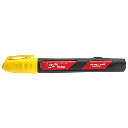 [092827] Milwaukee 48223721 Pennarello a Vernice Liquida Giallo Punta Media M