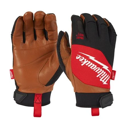 [092840] Milwaukee 4932471913 Guanti in Pelle e Materiale Sintetico 9/L - 1 Paio