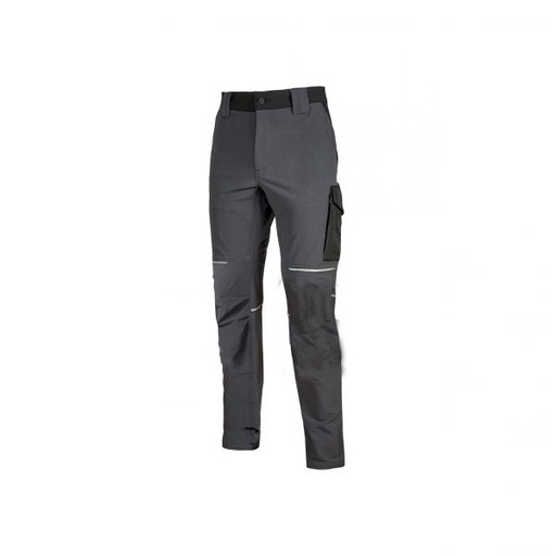 [093886] PANTALONE WORLD IN TESSUTO     GRIGIO ASFALTO TG.L