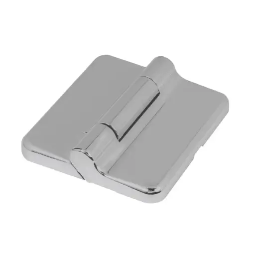 [094157] AGB A379040021 Kit Copertura MAXI per Cerniera Simmetrica Altezza 60mm Abs Finitura Argento