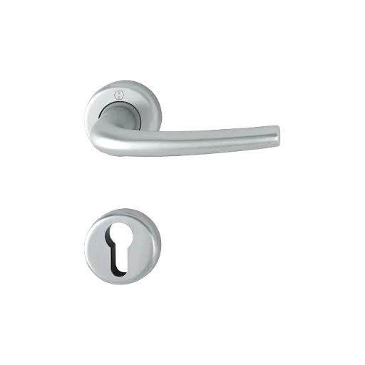 [094262] Hoppe 11842477 Grt. con rosetta Seattl 168L/88K/88KS F94-1 alluminio aspetto cromo satinato 