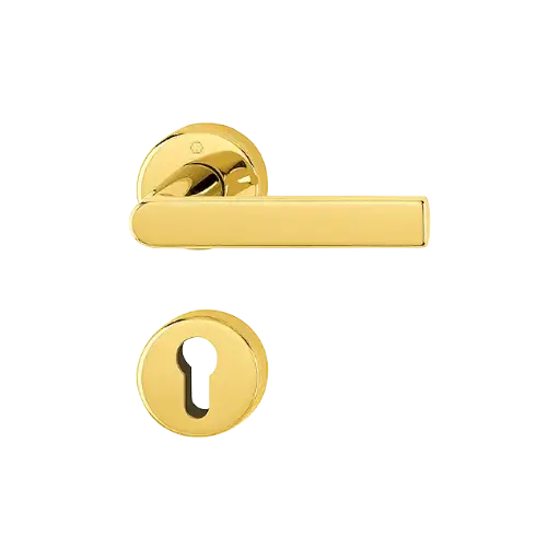 [094296] Hoppe 3894281 Grt. con rosetta Losang M1642/42K/42KS F71 ottone lucido 