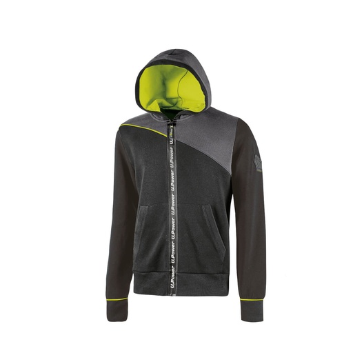 [095766] FELPA JUPITER NERO CARBONE     TG.2XL