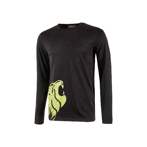 [095789] T-SHIRT ALIEN  MANICA LUNGA   COLORE NERO CARBONE  TG.XL