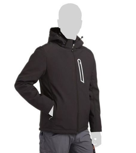 [096411] GIACCA PADDED SOFTSHELL SAIL   GRIGIO ASFALTO TG.L