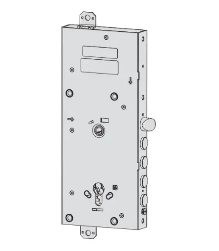 [096419] Cisa E6517280 Serratura Smart Motorizzata Domo Connexa 4 Catenacci E64 per Porta Blindata