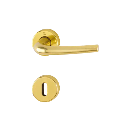 [096423] Hoppe 11807064 Grt. con rosetta Seattl 168L/88K/88KS F271 alluminio colore oro lucido 