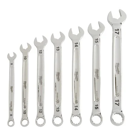 [097333] Milwaukee 4932464257 Set Chiavi Combinate Max Bite Metric Comb. Spanner 7 Pezzi