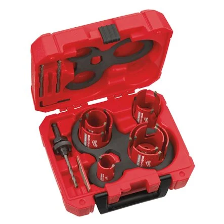 [098631] Milwaukee 4932464939 Set Seghe a Tazza Multimateriale BIG HAWG da 10 Pezzi