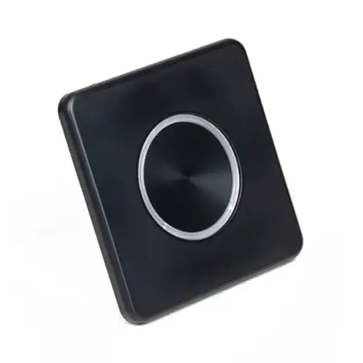 [098801] Cisa 065C4530A5 Button Pulsante per Serratura Smart Domo Connexa Quadrato Nero Opaco