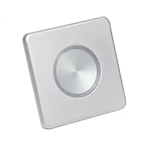 [098802] Cisa 065C4530A3 Button Pulsante per Serratura Smart Domo Connexa Quadrato Grigio Silver