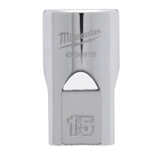 [099199] Milwaukee 4932480013 Bussola a Mano Corta da 1/2˝ Drive Socket Metric Standard da 15mm