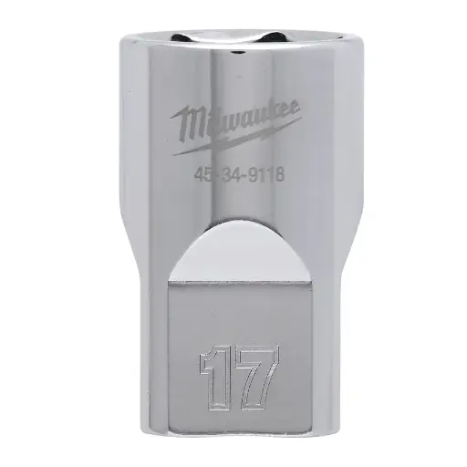 [099200] Milwaukee 4932480015 Bussola a Mano Corta da 1/2˝ Drive Socket Metric Standard da 17mm