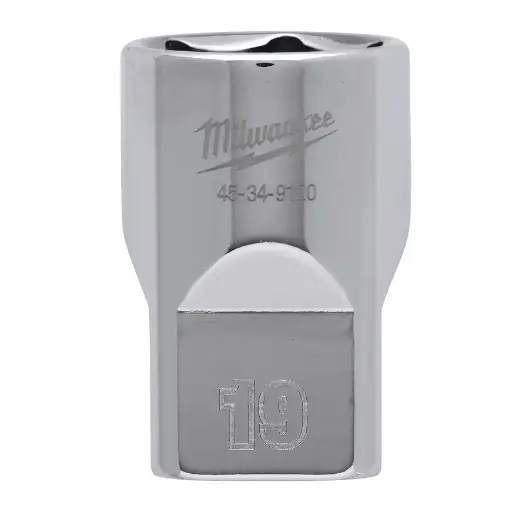 [099201] Milwaukee 4932480017 Bussola a Mano Corta da 1/2˝ Drive Socket Metric Standard da 19mm