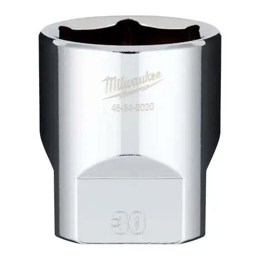 [099204] Milwaukee 4932480027 Bussola a Mano Corta da 1/2˝ Drive Socket Metric Standard da 30mm