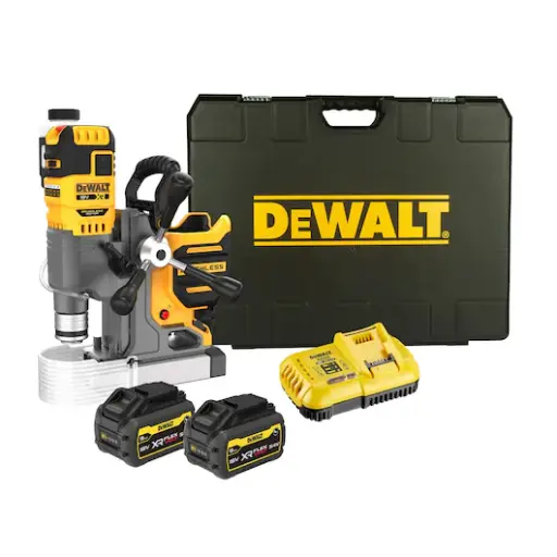 [100191] DeWalt DCD1623X2G-QW Trapano Magneti Brushless 18V 9Ah Kit Valigia + 2 Batterie + Caricabatterie