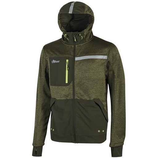 [100201] FELPA GALAXY DARK GREEN TG.M