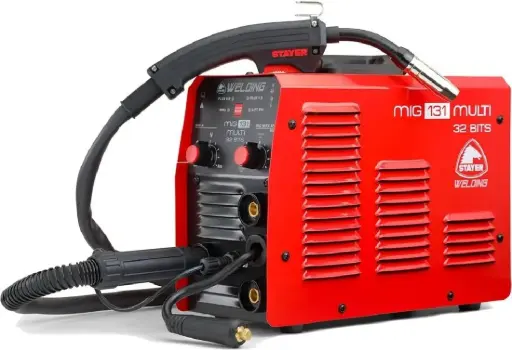 [100605] Stayer 8300780 Saldatrice Elettrodo MIG 131 MULTI con Torcia da 2,5 Metri e Kit