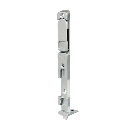 [102688] AGB A515120200 Catenaccio Inferiore Artech per Serramenti in Legno Dimensione 180x17,5x8mm Aria 12mm Cava Euronut Battuta 18mm Acciaio Finitura Silver