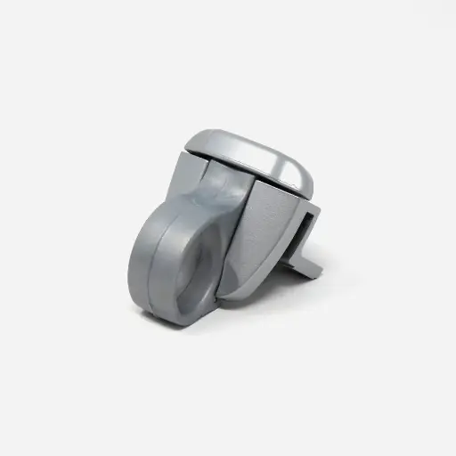 [103661] Master 1501R9010OP.1 Ring Cricchetto in zama Con Piastra Bianco Opaco