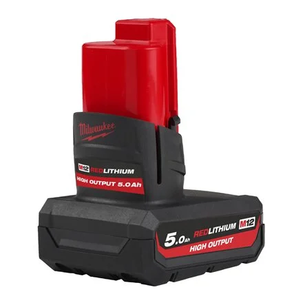 [103676] Milwaukee 4932480165 Batteria M12 High Output da 5.0 Ah