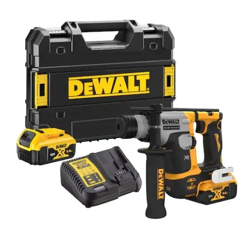 [104273] DeWalt DCH172E2T-QW Trapano Percussione Tassellatore SDS Plus 18V XR Brushless 16mm Con 2 Batterie 5Ah + Caricabatterie + Valigia