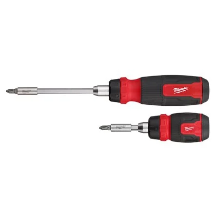 [104807] Milwaukee 4932492811 Set 2 Giraviti Multiuso Compatti con Cricchetto e Inserti BIT 22 IN 2
