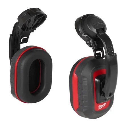 [105076] Milwaukee 4932478878 Cuffie Antirumore per Elmetto BOLT LP Attenuazione 30dB Rosse