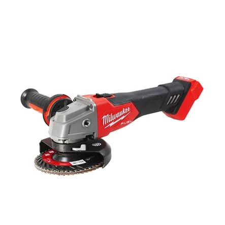 [106566] Milwaukee 4933478772 Smerigliatrice Angolare con Interruttore a Slitta M18 FSAG115X-0 FUEL 115mm Solo Corpo