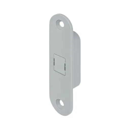 [107056] AGB B024043178 Incontro Easy-Touch per Telaio in Legno Dimensione 82x22mm Bordo Tondo Plastica Finitura Grigio